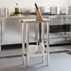 vidaXL Table de travail de cuisine 55x30x85 cm acier inoxydable