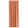 vidaXL Rideaux occultants avec anneaux 2 pcs Couleur terre cuite