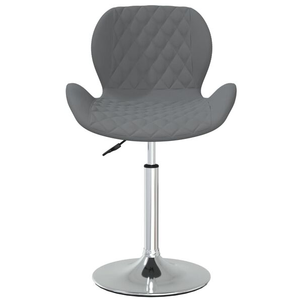 vidaXL Chaises pivotantes &agrave; manger lot de 6 Gris fonc&eacute; Velours