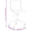 vidaXL Chaises pivotantes &agrave; manger lot de 2 vert fonc&eacute; velours