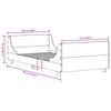 vidaXL Cadre de lit sans matelas 75x190 cm bois de pin massif