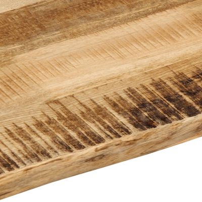 vidaXL Dessus de table bord vivant 80x80x3,8 cm bois de manguier brut