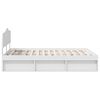 vidaXL Cadre de lit Blanc 140 x 190 cm Bois de pin massif
