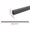 vidaXL Poteaux de cl&ocirc;ture de jardin 30 pcs gris 200 cm acier