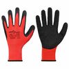 vidaXL Gants de Travail 12 pi&egrave;ces Rouge et Noir 8 / m