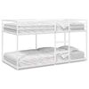 VidaXL Lit superpos&eacute; sans matelas blanc 90x190 cm acier