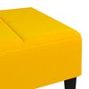 vidaXL Repose-pied Jaune 78x56x32 cm Velours