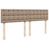 vidaXL Lit ottoman avec matelas & LED Cappuccino 160x200cm similicuir