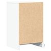 vidaXL Armoire de chevet avec lumi&egrave;res LED blanc bois d'ing&eacute;nierie