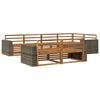 vidaXL Ensemble de canap&eacute;s d'ext&eacute;rieur 7 pcs Naturel