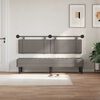 vidaXL T&ecirc;te de lit suspendue Montage mural Taupe 190 x 55 x 5 cm tissu
