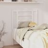 vidaXL T&ecirc;te de lit Blanc 81x4x100 cm Bois massif de pin