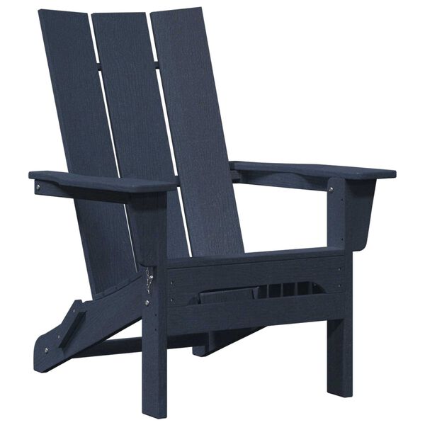 vidaXL Chaise de jardin 2 pcs Bleu marine 80.5 x 74.5 x 92 cm