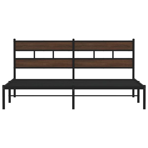 vidaXL Cadre de lit sans matelas avec t&ecirc;te de lit 180x200 cm