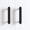 vidaXL Poign&eacute;e de cabinet 474 pcs Noir 121 x 16.6 x 28.3 mm Fer