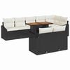 vidaXL Ensemble de canap&eacute; de jardin 9 pc Noir Poly rotin