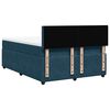 vidaXL Sommier &agrave; lattes de lit et matelas bleu 140x190 cm velours