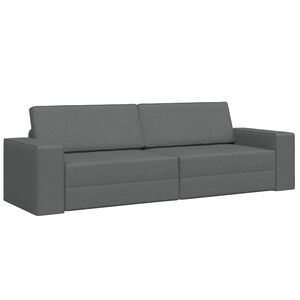 vidaXL Canap&eacute;-Lit 200cm Gris fonc&eacute; tissu
