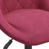 vidaXL Chaises &agrave; manger pivotantes lot de 6 rouge bordeaux velours
