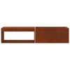 vidaXL Braise Marron 160 x 45 x 35 cm Acier