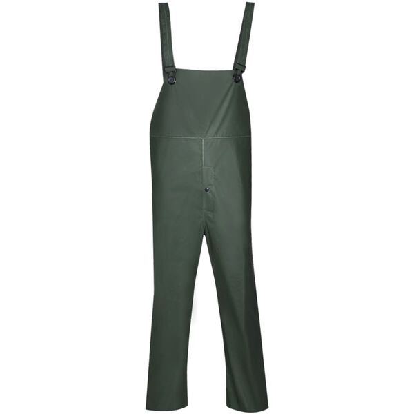 vidaXL Combinaison de pluie imperméable 2 pcs avec capuche Vert L