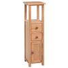 vidaXL &Eacute;tag&egrave;re d&rsquo;angle 26x26x94 cm Bois de ch&ecirc;ne massif