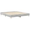 vidaXL Cadre de lit sans matelas sonoma gris 180x200 cm