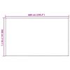 vidaXL Tapis de tente 300x600 cm Noir