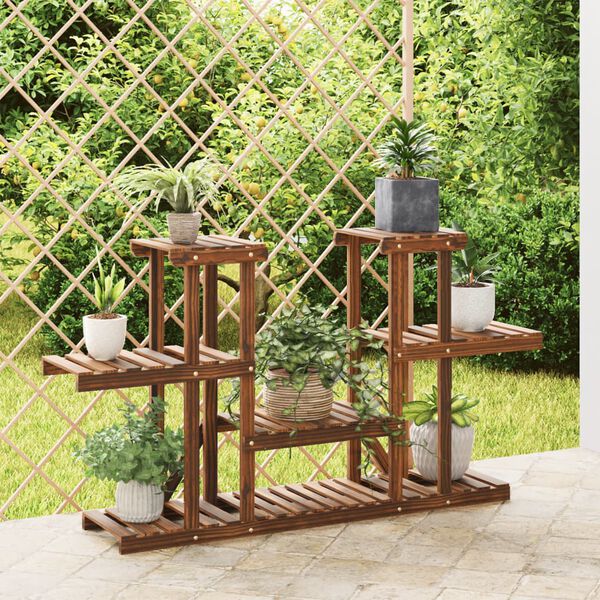 vidaXL Support &agrave; fleurs 110x25x73 cm bois massif de sapin