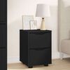 vidaXL Tables de chevet 2 pcs Noir 30,5 x 30 x 43 cm Bois d'ing&eacute;nierie