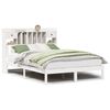 vidaXL Lit biblioth&egrave;que sans matelas blanc 140x200 cm bois pin massif