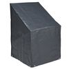 Housse pour chaises empil&eacute;es Nature 110 x 68 x 68 cm PE gris fonc&eacute;