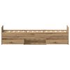 vidaXL Cadre de lit sans matelas ch&ecirc;ne artisanal 90x190 cm