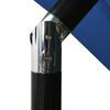 vidaXL Parasol de jardin &agrave; 3 niveaux avec m&acirc;t en aluminium bleu azur&eacute;