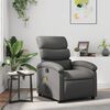 vidaXL Fauteuil de massage inclinable Gris Similicuir