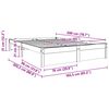 vidaXL Cadre de lit Cire marron 160 x 200 cm Bois de Pin Massif