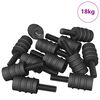 vidaXL Vis de D&eacute;calage 4865 pcs Noir M4 Caoutchouc et Acier