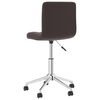 vidaXL Chaise pivotante de bureau Marron Similicuir