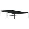 vidaXL Cadre de lit m&eacute;tal sans matelas noir 90x200 cm
