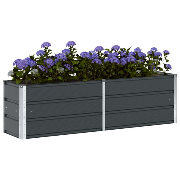 vidaXL Jardini&egrave;re Anthracite 160 x 40 x 45 cm Acier