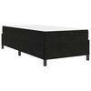 vidaXL Cadre de lit avec matelas Noir 90 x 200 cm tissu