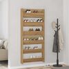 vidaXL Cabinet &agrave; chaussures 2 pcs Ch&ecirc;ne artisanal 85 x 18 x 90 cm