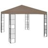 vidaXL Belv&eacute;d&egrave;re 3x3 m Taupe