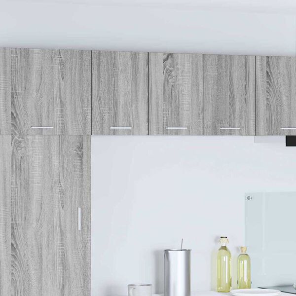 vidaXL Armoire suspendue Gris Sonoma et Blanc 30 x 31 x 40 cm