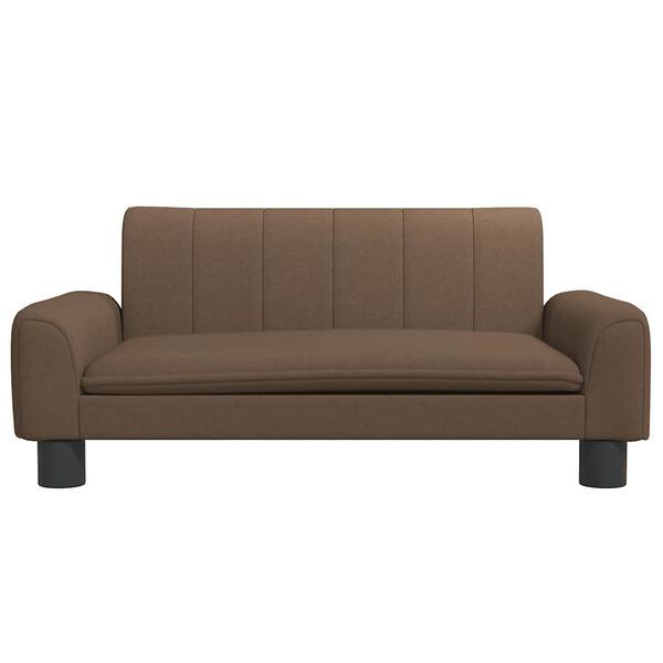 vidaXL Canap&eacute; pour enfants marron 70x45x30 cm tissu
