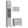vidaXL Ensemble de meubles de salle de bain 3 pcs gris b&eacute;ton