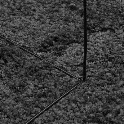 vidaXL Tapis shaggy PAMPLONA poils longs moderne anthracite 120x120 cm