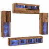 vidaXL Ensemble meuble TV 6 pcs Bois ancien Bois d'ing&eacute;nierie