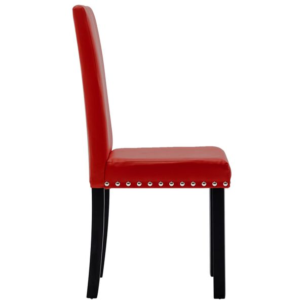 vidaXL Chaises &agrave; manger lot de 6 rouge bordeaux similicuir