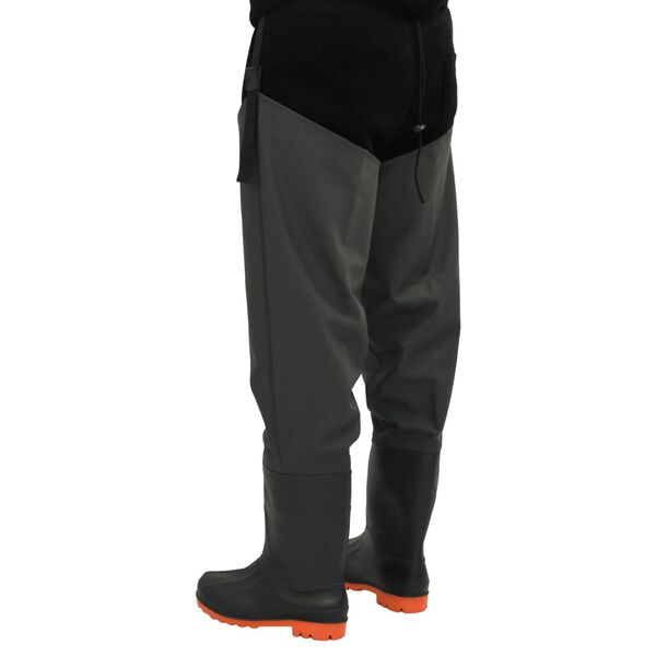 vidaXL Cuissardes vert fonc&eacute; taille 44
